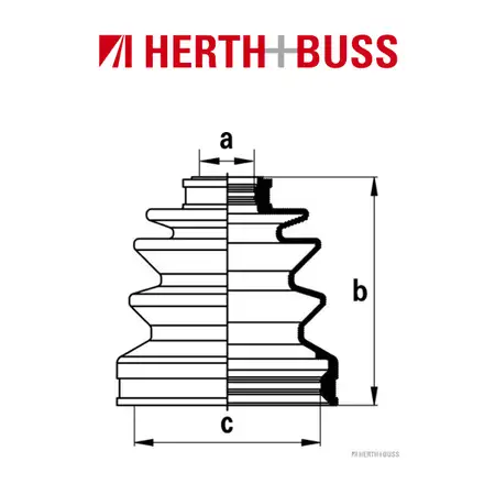 HERTH+BUSS JAKOPARTS Achsmanschetten Satz SUBARU Legacy BC 1 2000/2200 4WD 116 PS vorne