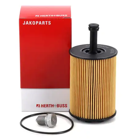 HERTH+BUSS JAKOPARTS &Ouml;lfilter + Schraube VW Golf 4 5 6 Passat Touran T4 T5 1.2-2.5 TDI