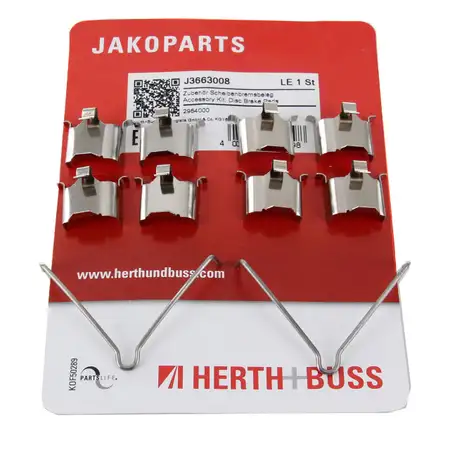 HERTH+BUSS JAKOPARTS Bremsbel&auml;ge Zubeh&ouml;rsatz f&uuml;r MAZDA 323 6 626 PREMACY RX 7 h