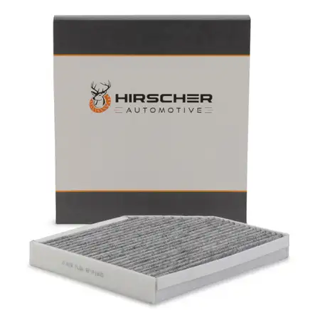 HIRSCHER Innenraumfilter Aktivkohle AUDI A4 B8 A5 8T 8F Q5 8RB PORSCHE MACAN 8K0819439B