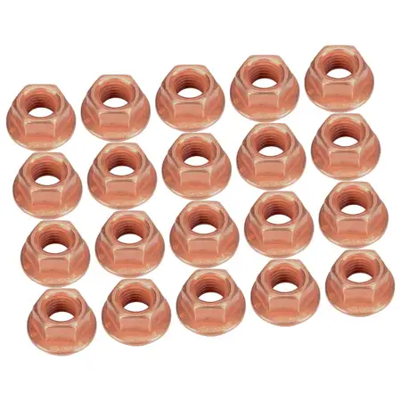 20x Mutter Auspuffkr&uuml;mmer M8x1,25mm SW12 f&uuml;r AUDI BMW MERCEDES SEAT SKODA VW