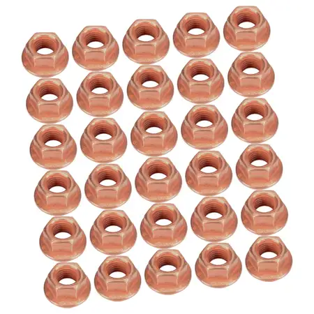 30x Mutter Auspuffkr&uuml;mmer M8x1,25mm SW12 f&uuml;r AUDI BMW MERCEDES SEAT SKODA VW