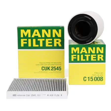 MANN Filter-Set VW Polo 5 6R 6C Ibiza 4 Fabia 2 Roomster TSI TDI