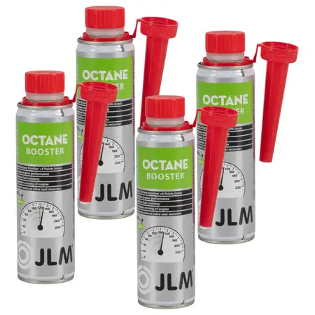 4x 250ml JLM J03165 Octane Booster Benzin Leistungsverbesserer Benzinverbesserer Additiv