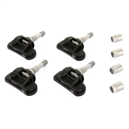 4x Reifendrucksensor + &Uuml;berwurfmutter OPEL Astra J Insignia A Zafira B C