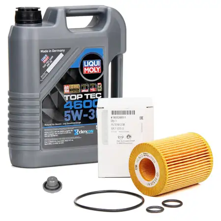 5L LIQUI MOLY Motor&ouml;l 5W30 dexos2 + ORIGINAL &Ouml;lfilter OPEL Astra G H Meriva A 1.7 CDTI