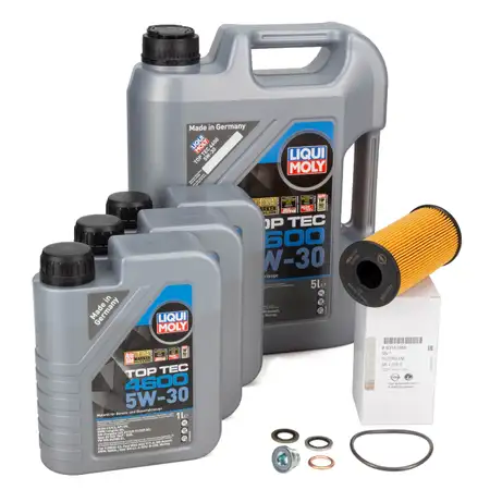 8L LIQUI MOLY 5W-30 Motor&ouml;l + ORIGINAL &Ouml;lfilter OPEL Movano A (X70) 2.5 CDTI 120/146 PS