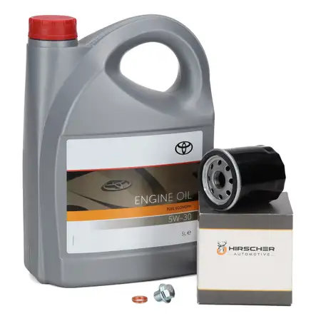 5L ORIGINAL FUEL ECONOMY 5W-30 Motor&ouml;l + HIRSCHER &Ouml;lfilter f&uuml;r TOYOTA LEXUS