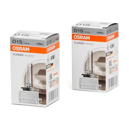 2x OSRAM 66140CLC Xenarc Xenon Brenner Lampe D1S CLASSIC 85V 35W PK32d-2