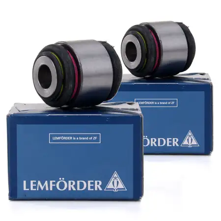 2x LEMF&Ouml;RDER Lagerbuchse Radlagergeh&auml;use MERCEDES 190 W201 W124 W203 W204 hinten