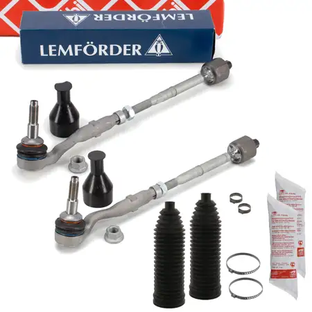 2x LEMF&Ouml;RDER Spurstange + Kopf + Manschette BMW 5er F10 F11 F07 F12 F13 F06 F01-04 vorne