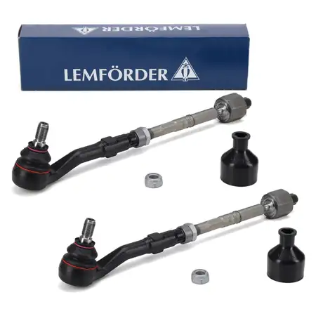 2x LEMF&Ouml;RDER 3572001 Spurstange + Spurstangenkopf BMW 5er E60 E61 xDrive vorne 32216777451