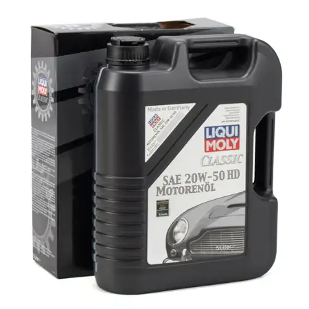 5 Liter 5L LIQUI MOLY Motor&ouml;l &Ouml;l CLASSIC 20W-50 20W50 HD Oldtimer Youngtimer