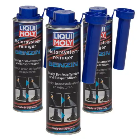 3x LIQUI MOLY Motorsystem Motor System Reiniger BENZIN Additiv 900 ml 5129