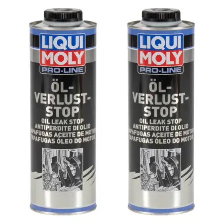 2x 1L 1 Liter LIQUI MOLY 5182 Pro Line &Ouml;l Verlust Stop Leck Dicht Motor&ouml;ladditiv