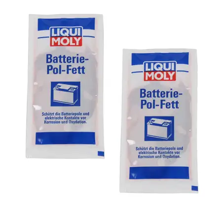 2x 10g LIQUI MOLY 3139 Batteriepolfett Batterie-Pol-Fett