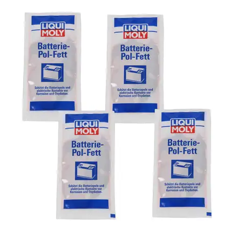 4x 10g LIQUI MOLY 3139 Batteriepolfett Batterie-Pol-Fett