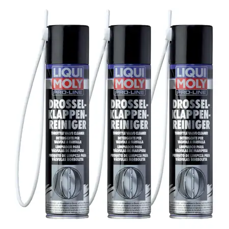 3x 400ml LIQUI MOLY 5111 Pro Line Drosselklappen Reiniger Klappenreiniger Additiv