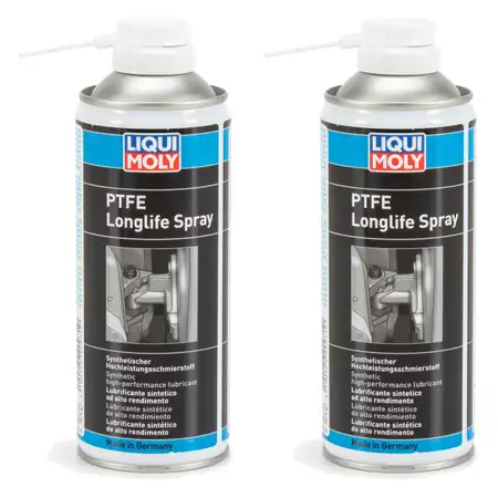 2x 400ml LIQUI MOLY 20971 PTFE Longlife Spray Fettspray Spr&uuml;hfett Schmierfett