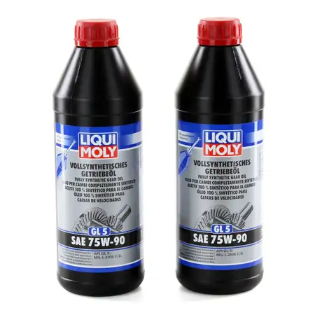 LIQUI MOLY Getriebe&ouml;l Schaltgetriebe&ouml;l GL-5 SAE 75W-90 2L 2 Liter 1414