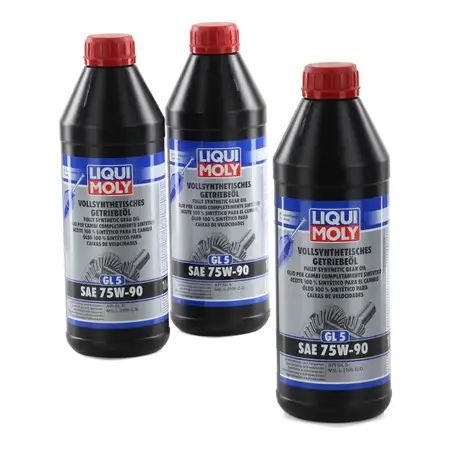 LIQUI MOLY Getriebe&ouml;l Schaltgetriebe&ouml;l GL-5 SAE 75W-90 3L 3 Liter 1414