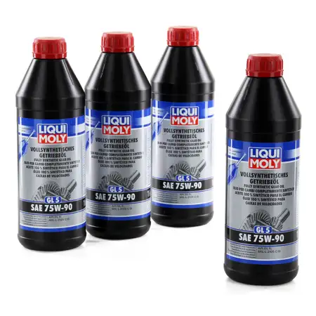 LIQUI MOLY Getriebe&ouml;l Schaltgetriebe&ouml;l GL-5 SAE 75W-90 4L 4 Liter 1414