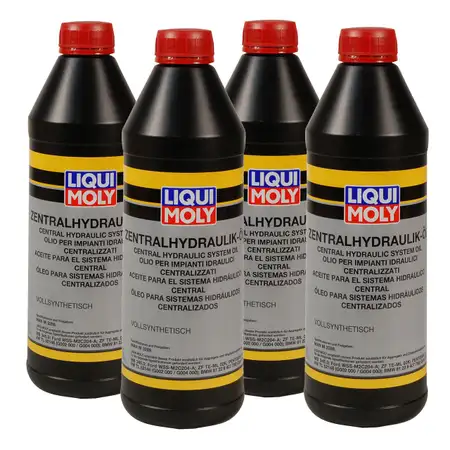 4x 1 Liter LIQUI MOLY Hydraulik&ouml;l Zentralhydraulik&ouml;l Zentralhydraulik-&Ouml;l 1127