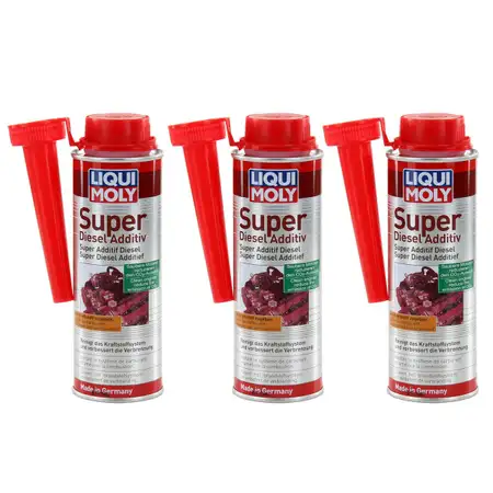 3x 250ml LIQUI MOLY Dieseladditiv SUPER Diesel Additiv Zusatz Reiniger 5120