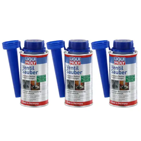 3x 150ml LIQUI MOLY Ventil Sauber Reiniger Kraftstoff Benzin Additiv 1014