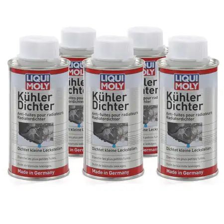 5x 150ml LIQUI MOLY K&uuml;hlerdichter K&uuml;hler-Dichtmittel-Additiv Dichtungsmittel