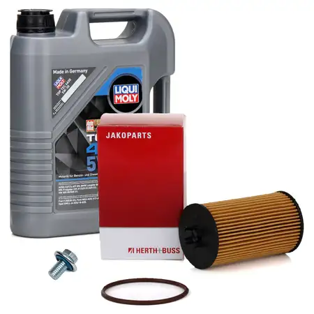 5L LIQUI MOLY Motor&ouml;l 5W30 dexos2 + H+B &Ouml;lfilter CHEVROLET Cruze (J300) 1.6 2015-2016