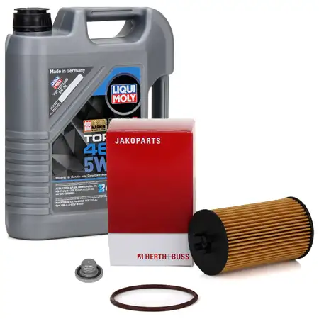 5L LIQUI MOLY Motor&ouml;l 5W30 dexos2 + H+B &Ouml;lfilter CHEVROLET Aveo Kalos Cruze Trax 1.2-1.6