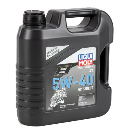 4L 4 Liter LIQUI MOLY MOTORBIKE 4T HC STREET Motor&ouml;l &Ouml;l 5W-40 5W40 JASO MA2