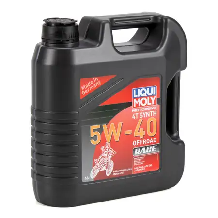 4L 4 Liter LIQUI MOLY 3019 MOTORBIKE 4T SYNTH Motorrad Motor&ouml;l 5W40 OFFROAD RACE