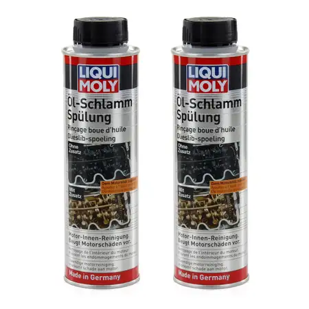 2x 300ml LIQUI MOLY &Ouml;lschlamm Sp&uuml;lung Motor Reiniger Motorsp&uuml;lung Additiv 5200