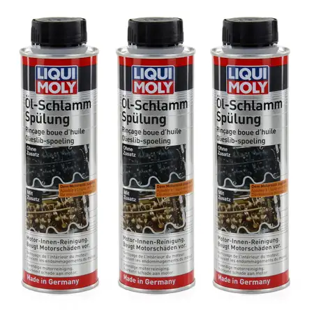 3x 300ml LIQUI MOLY &Ouml;lschlamm Sp&uuml;lung Motor Reiniger Motorsp&uuml;lung Additiv 5200