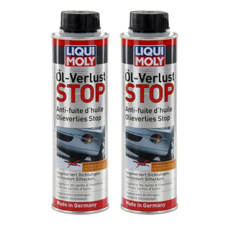 2x 300ml LIQUI MOLY 1005 &Ouml;lverlust Stop Additiv &Ouml;ladditiv Leckstop Motordicht