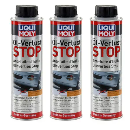 3x 300ml LIQUI MOLY 1005 &Ouml;lverlust Stop Additiv &Ouml;ladditiv Leckstop Motordicht