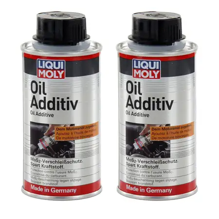 2x 125ml LIQUI MOLY &Ouml;l Additiv &Ouml;l Zusatz Oil Additiv Verschlei&szlig;schutz 1011