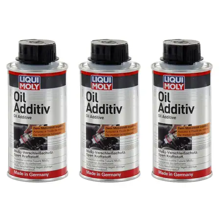 3x 125ml LIQUI MOLY &Ouml;l Additiv &Ouml;l Zusatz Oil Additiv Verschlei&szlig;schutz 1011