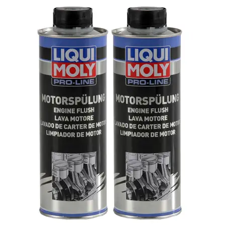 LIQUI MOLY 2427 PRO-LINE Motorsp&uuml;lung Motorreinigung Schlammsp&uuml;lung 2x 500 ml