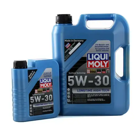 LIQUI MOLY Motor&ouml;l &Ouml;l LONGTIME HIGH TECH 5W30 5W-30 6L 6Liter 1136 + 1137