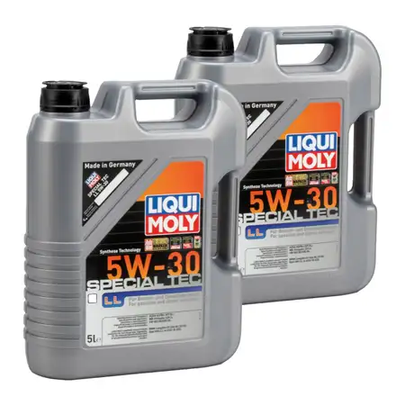 10L 10 Liter LIQUI MOLY Motor&ouml;l &Ouml;l SPECIAL TEC LL 5W30 MB 229.5 VW 502/505.00