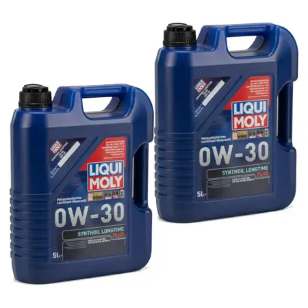 10L 10 Liter LIQUI MOLY SYNTHOIL LONGTIME PLUS Motor&ouml;l &Ouml;l 0W30 VW 503/506.00