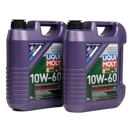 10L 10 Liter LIQUI MOLY 1391 Motor&ouml;l &Ouml;l SYNTHOIL RACE TECH GT1 10W60 10W-60