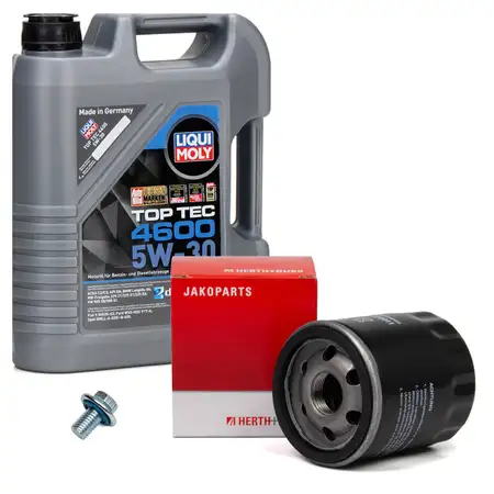 5L LIQUI MOLY Motor&ouml;l 5W30 dexos2 + H+B &Ouml;lfilter OPEL Astra K Corsa E Mokka / X 1.0-1.4