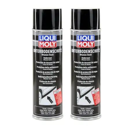 LIQUI MOLY 6111 Unterboden-Schutz Unterbodenschutz Bitumen SCHWARZ 2x 500ml