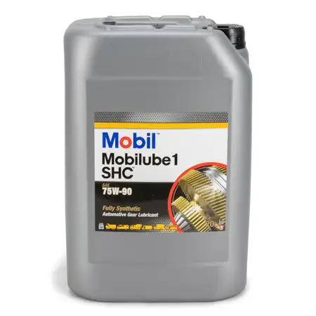 20L 20 Liter Mobil 1 Getriebe&ouml;l Mobilube 1 SHC 75W-90 75W90 API GL-4 GL-5