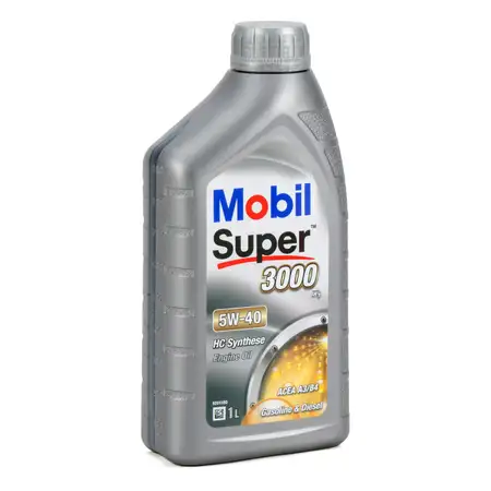 1L 1 Liter Mobil SUPER 3000 X1 Motor&ouml;l &Ouml;l 5W-40 A3/B4 VW 502/505.00 MB 229.3