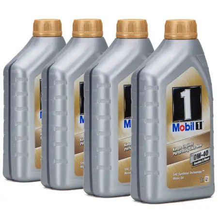 4L 4 Liter Mobil 1 FS Motor&ouml;l &Ouml;l 0W-40 0W40 MB PORSCHE A40 VW 502.00 505.00